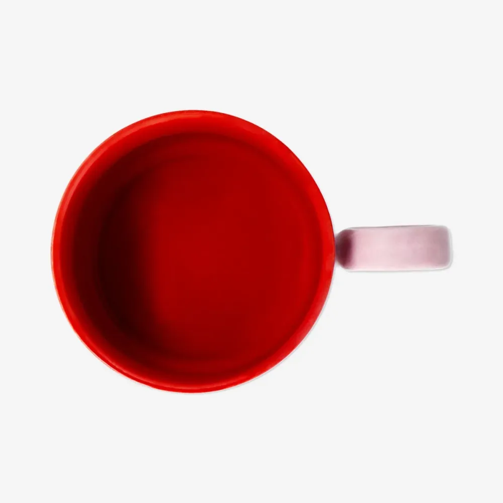 Tazza rosa con bastoncini di zucchero - 300 ml