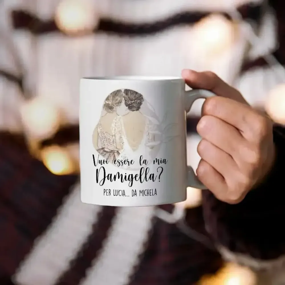 Tazza Vuoi Essere La Mia Damigella?
