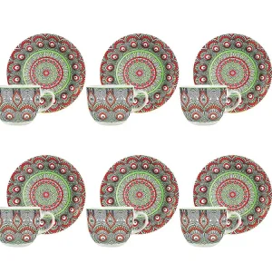 Tazzina caffe' 6pz c/piatto 55936
