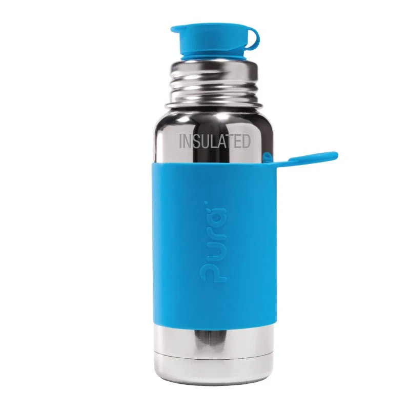 Pura Borraccia Thermos acciaio inox 475Ml Set Aqua 3 pezzi