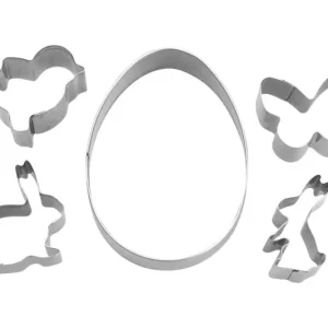 <tc>STÄDTER</tc> Set di tagliabiscotti pasquali, 5 pezzi, 5,5 + 2,5 x 1,5 cm