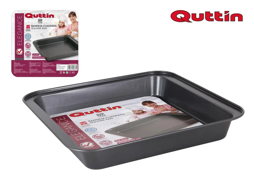 TEGLIA QUADRATA 27X25.5X4.2CM/0.5MM QUTTIN