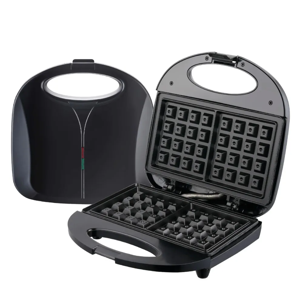 Tekone Piastra Elettrica per Waffle 750W – Rivestimento Antiaderente, Controllo Termostatico