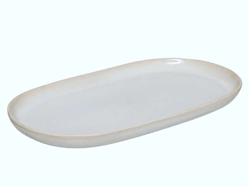 Terre Piatto Ovale Cm.30x18 Beige 202121d