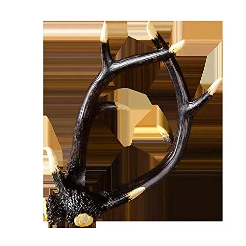 Resina Cervo Corna Rosso Vino Bottiglia Titolare Da Tavolo Rack Imitazione Corna Resina Vino Rack Ornamento Casa Bar Decor...
