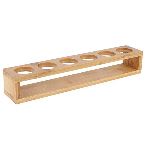 Portabottiglie per vino Portabicchieri vetro Porta desktop legno Singola 6 Bottiglie Portabottiglie Portabicchieri Esposit...