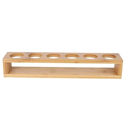 Portabottiglie per vino Portabicchieri vetro Porta desktop legno Singola 6 Bottiglie Portabottiglie Portabicchieri Esposit...