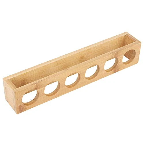 Portabottiglie per vino Portabicchieri vetro Porta desktop legno Singola 6 Bottiglie Portabottiglie Portabicchieri Esposit...