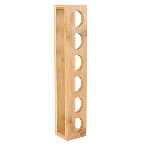 Portabottiglie per vino Portabicchieri vetro Porta desktop legno Singola 6 Bottiglie Portabottiglie Portabicchieri Esposit...