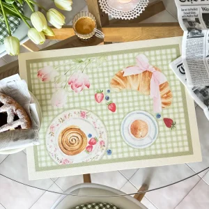 Tovaglietta vinile 'Temps du Croissant' ☕