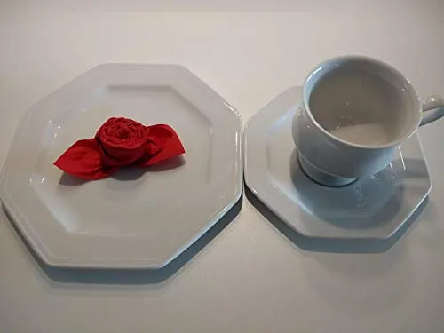 Tovaglioli Rosa rosso, set da 12, pronti per Materna, Comunione, Nacita e...
