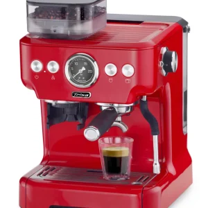 Trisa Macchina per espresso Barista Plus (portafiltro) – 20 bar, 2,7 l, ugello per schiuma di latte, 28,0 × 41,0 × 32,5 cm