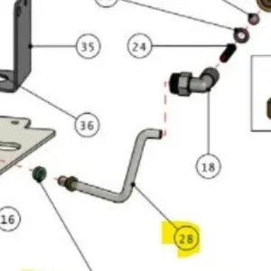 Tubo scambiatore rubinetto per macchina da caffè Quick Mill
