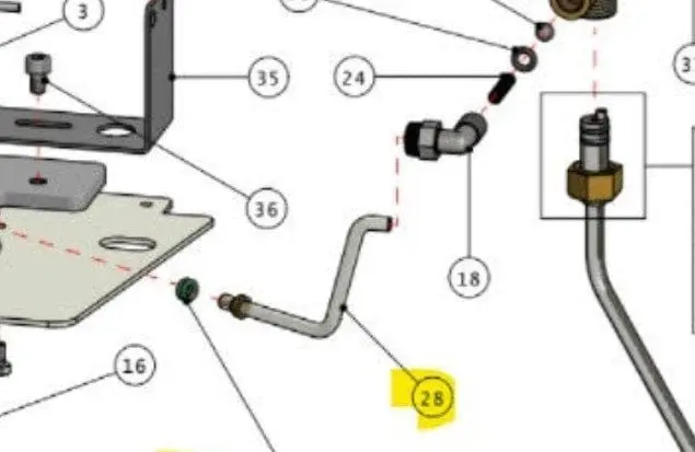 Tubo scambiatore rubinetto per macchina da caffè Quick Mill