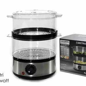 Vaporiera con accessori linea natur genius 4.8lt 400w
