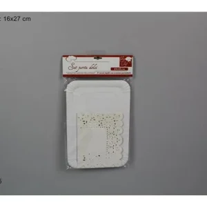 VASSOIETTI DOLCI 3PZ 22X15 BIANCO