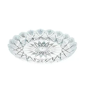 Vassoio stella misura d.16cm colore trasparente 10 pezzi