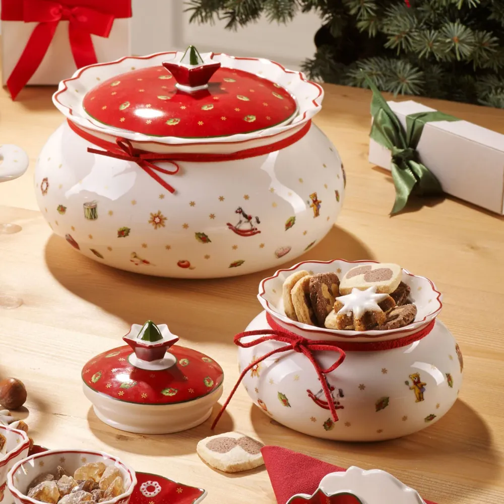VILLEROY & BOCH Toy's Delight Barattolo Grande Natale Tavola Natalizia 21cm