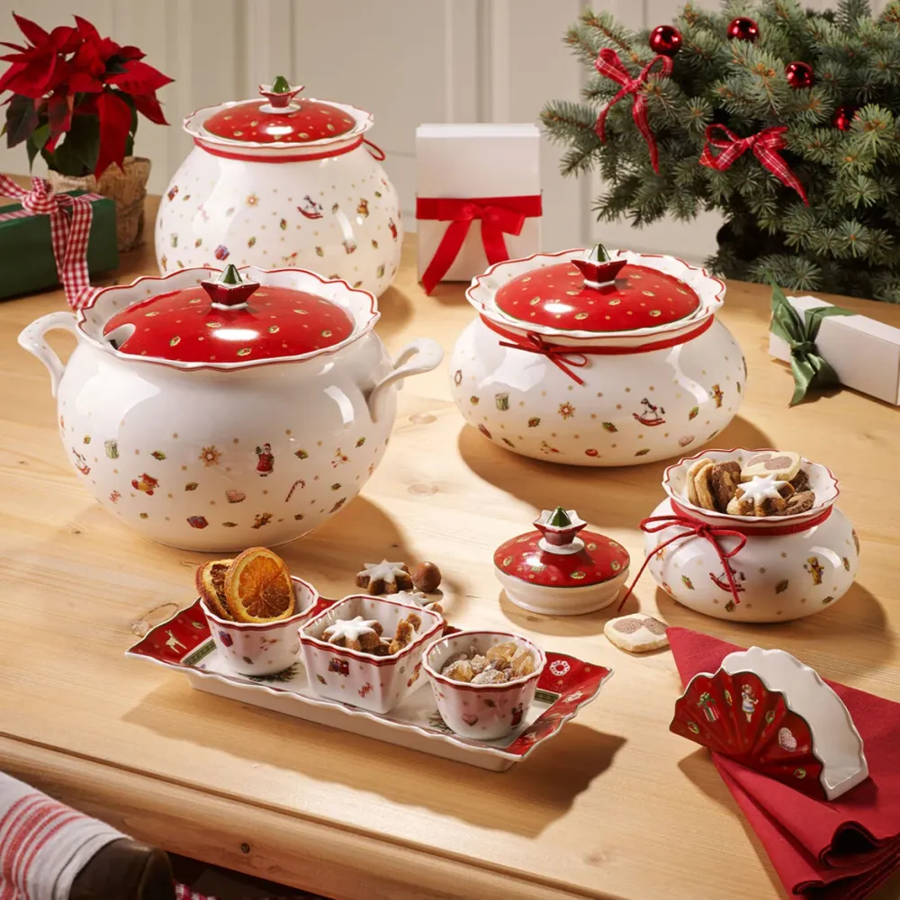 VILLEROY & BOCH Toy's Delight Barattolo Grande Natale Tavola Natalizia 21cm