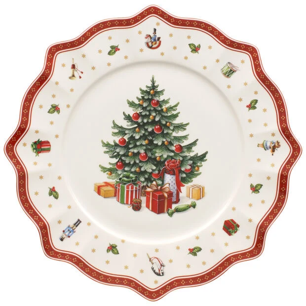 VILLEROY & BOCH Toy's Delight Piatto Torta Segnaposto 35cm Porcellana Tavola di Natale