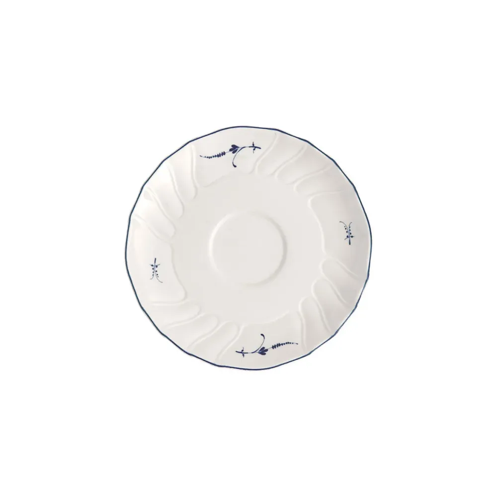 VILLEROY & BOCH Vieux Luxembourg Piattino Tazza Tazzina Caffè 14cm Porcellana