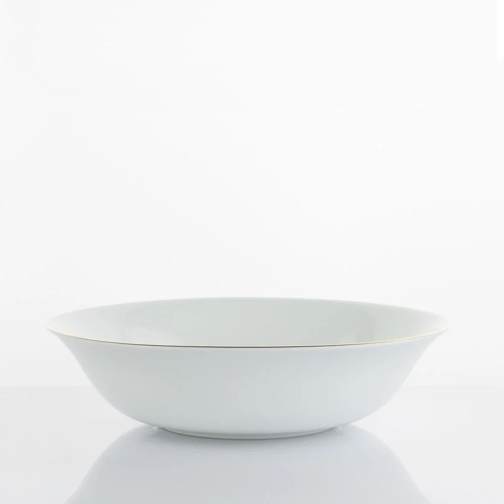 Weissestal Insalatiera Filo Oro D25 cm Porcellana Salvatore Izzo