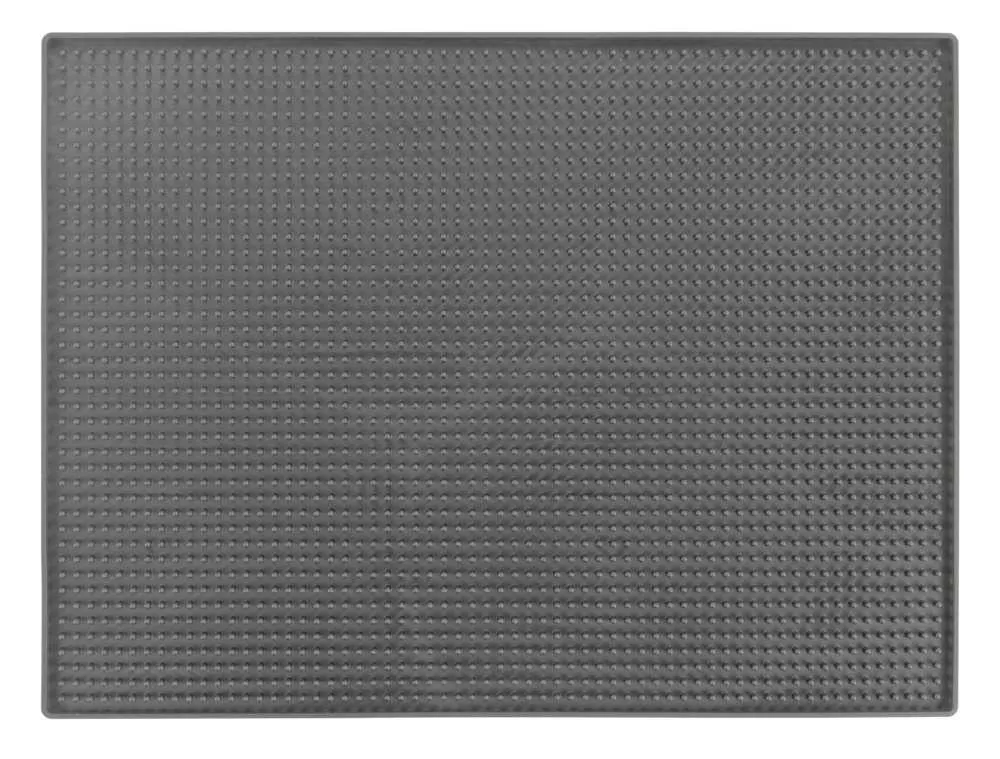 Wenko – Tappetino scolapiatti 40 × 30 × 1 cm, plastica, grigio