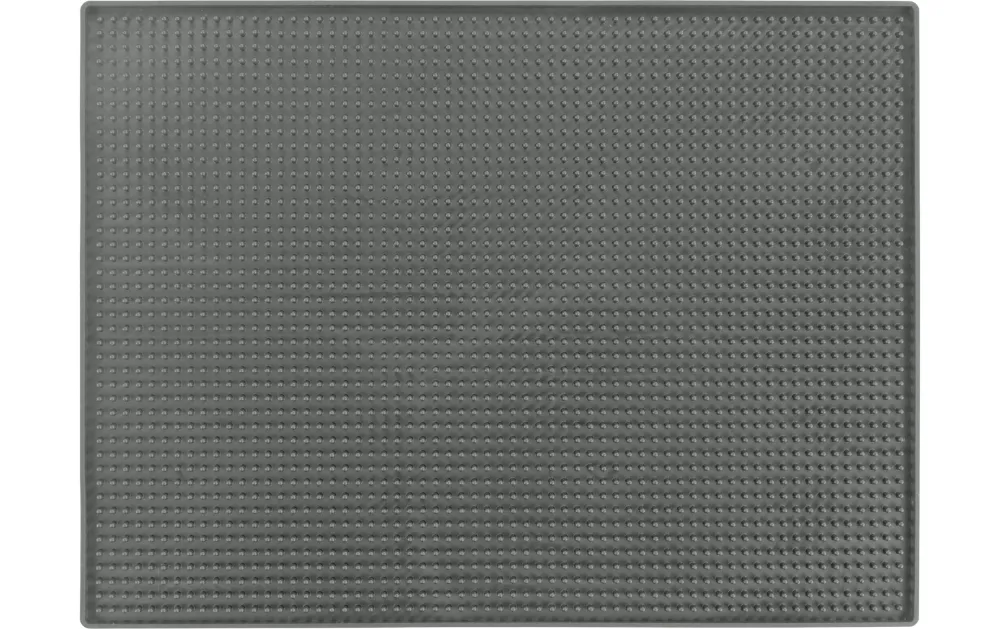 Wenko – Tappetino scolapiatti 40 × 30 × 1 cm, plastica, grigio