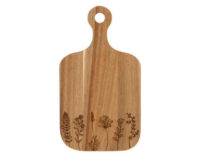 Zeller Porting e taglieri Wildflowers Acacia 30x17 cm