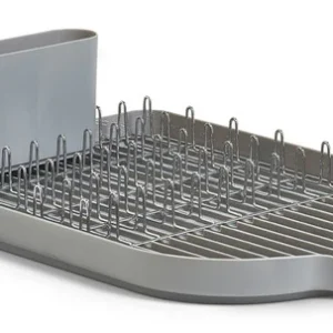 Zeller Present Scolapiatti 45 × 32 × 13 cm, metallo/plastica, da parete, grigio