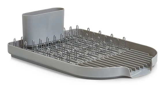 Zeller Present Scolapiatti 45 × 32 × 13 cm, metallo/plastica, da parete, grigio