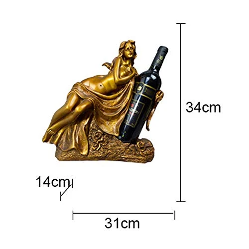 ZHUANYIYI Scaffale per Vino, Resina Creativa Bellezza Beauty Cremagliera del Vino Soggiorno Armadio per Vino Armadio TV Or...