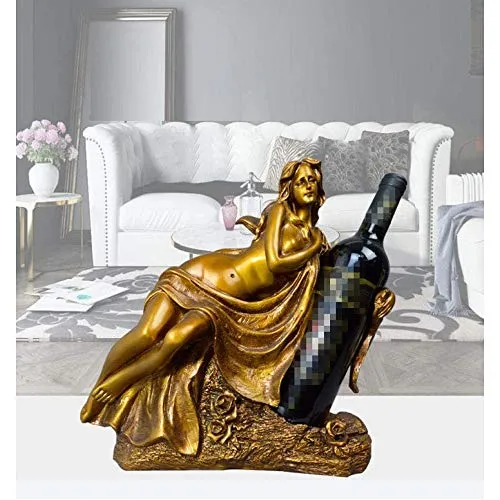 ZHUANYIYI Scaffale per Vino, Resina Creativa Bellezza Beauty Cremagliera del Vino Soggiorno Armadio per Vino Armadio TV Or...