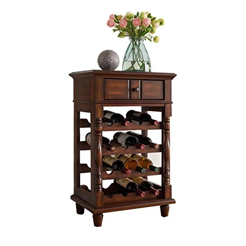 zxb-shop Ripiani per Vino da appoggio Europeo Creativo armadietto del Vino Rack di stoccaggio casa con cassetto espositore...