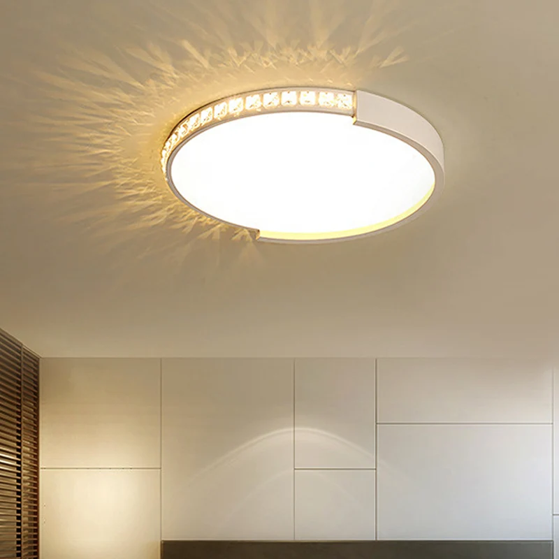 Forno Microonde Combinato Plafoniera moderna da soffitto acrilico con montaggio incasso cerchio bianco per cucina