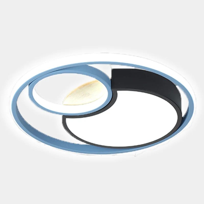 Plafoniera da incasso cerchio blu Contemporanea LED acrilico vicino all'illuminazione soffitto Easy to Clean