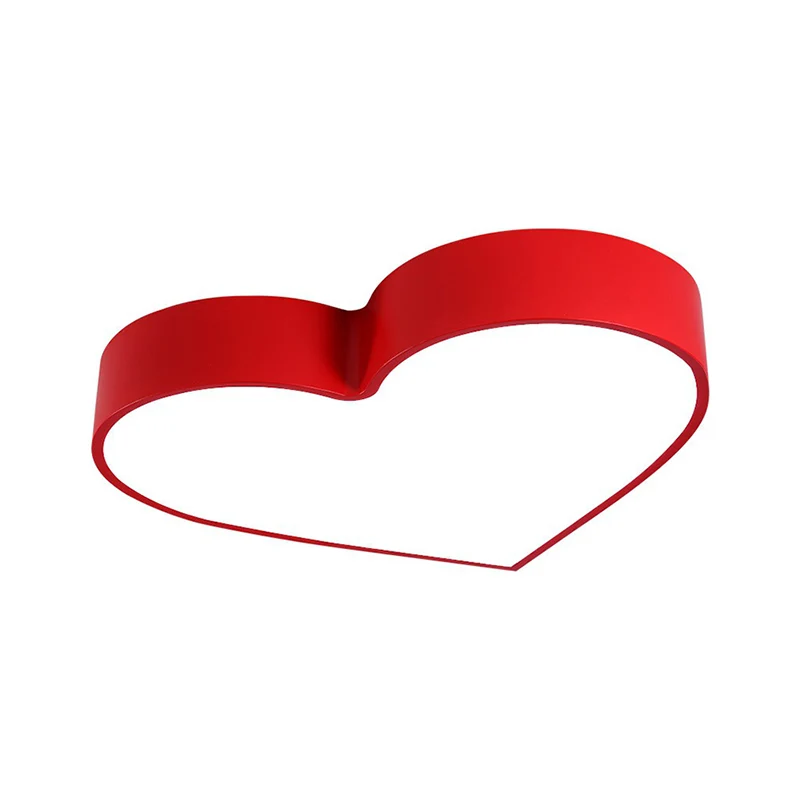 Plafoniera da incasso forma di cuore amorevole, cartone animato romantico, camera da letto acrilico, montaggio incasso LED...