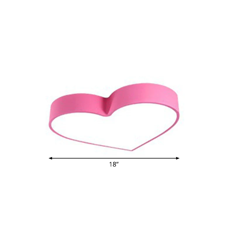 Plafoniera da incasso forma di cuore amorevole, cartone animato romantico, camera da letto acrilico, montaggio incasso LED...