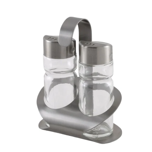 Set saliera e pepe acciaio inossidabile Monix Flavor