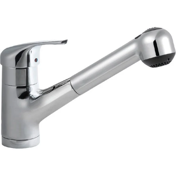 Hamat - EVPO-1000 PC - Dual Function Pull Out Kitchen Faucet, Polished Chrome