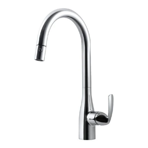 Hamat - QUPD-1000 PC - Quantum Dual Function Pull Down Kitchen Faucet Polished Chrome