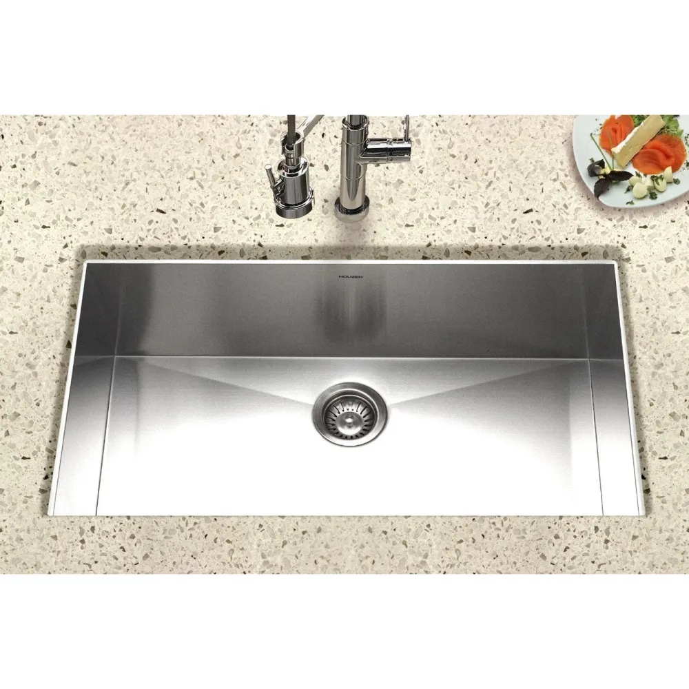 Houzer - CTG-3200 - Contempo Gourmet Undermount Ampio Single Bowl Kitchen Sink
