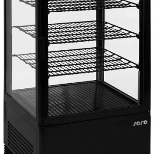 Vetrina refrigerata Saro compatto circolazione d'aria modello SC 70 nera 330-10051