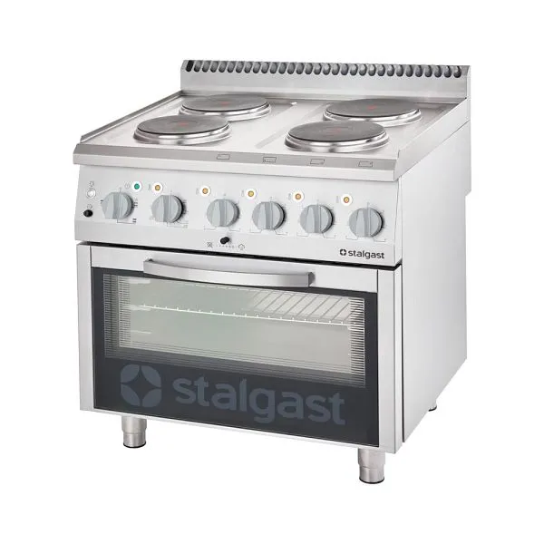 Stalgast stufa elettrica con forno (600 x 400 mm / GN 1/1) collezione 700 ND 4 piastre (4x2.6) SL32412S