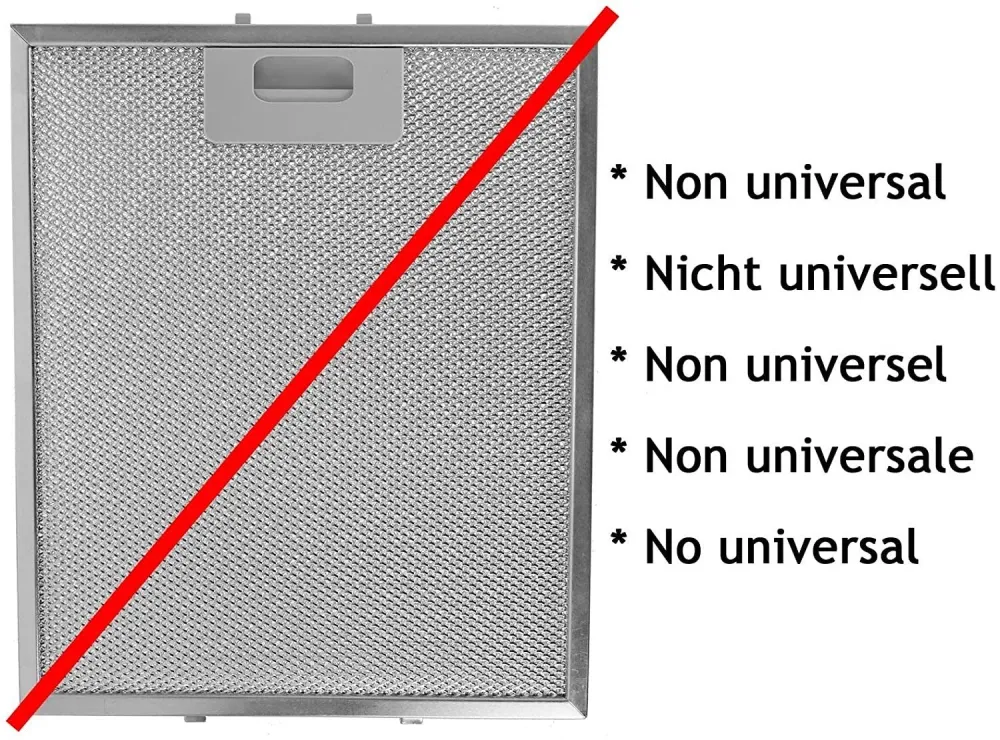 5,99 $ | 00353110 Filtro per cappa aspirante 250 x 310 mm Filtro antigrasso per cappa aspirante da cucina 25 x 31 cm