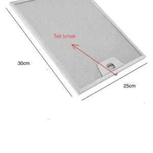 5,99 $ | Filtro olio per cappa aspirante da incasso Arçelik Bosch 25x30 cm, alluminio, senza artigli, 250 x 300 mm