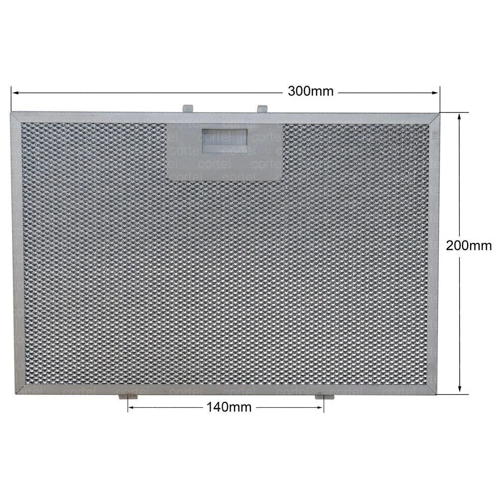 5,99 $ | Filtro rete per cappa aspirante (filtro antigrasso metallico) 300 x 200 mm per Beko 9197060212