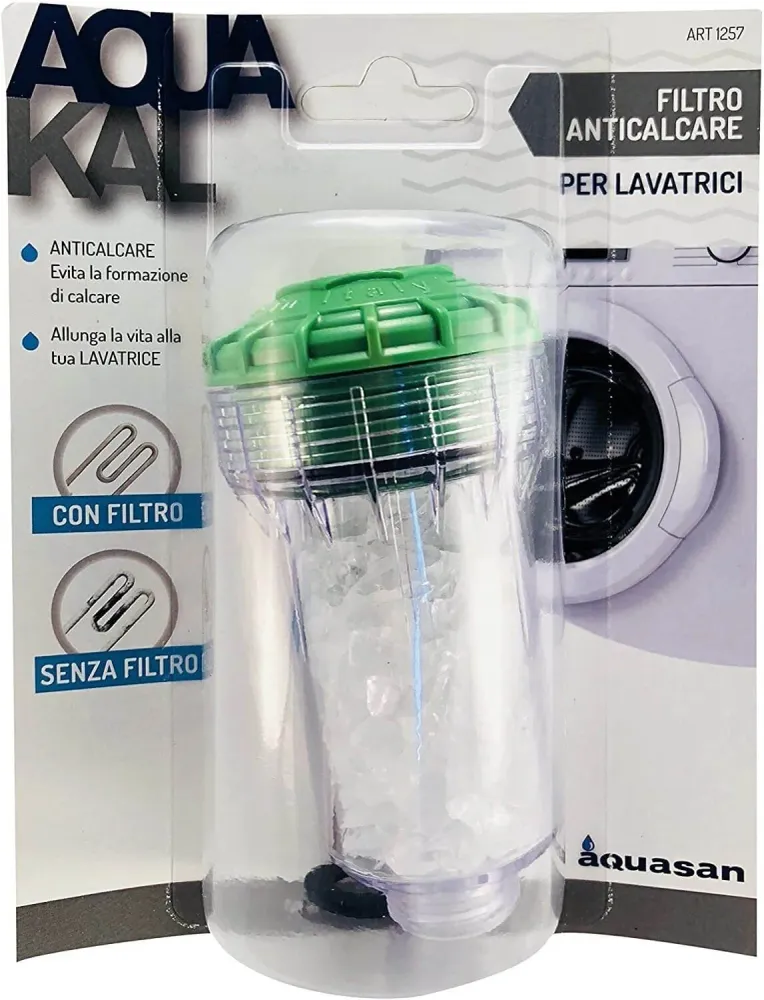 Aquasan Filtro Anticalcare per Lavatrici, Bianco