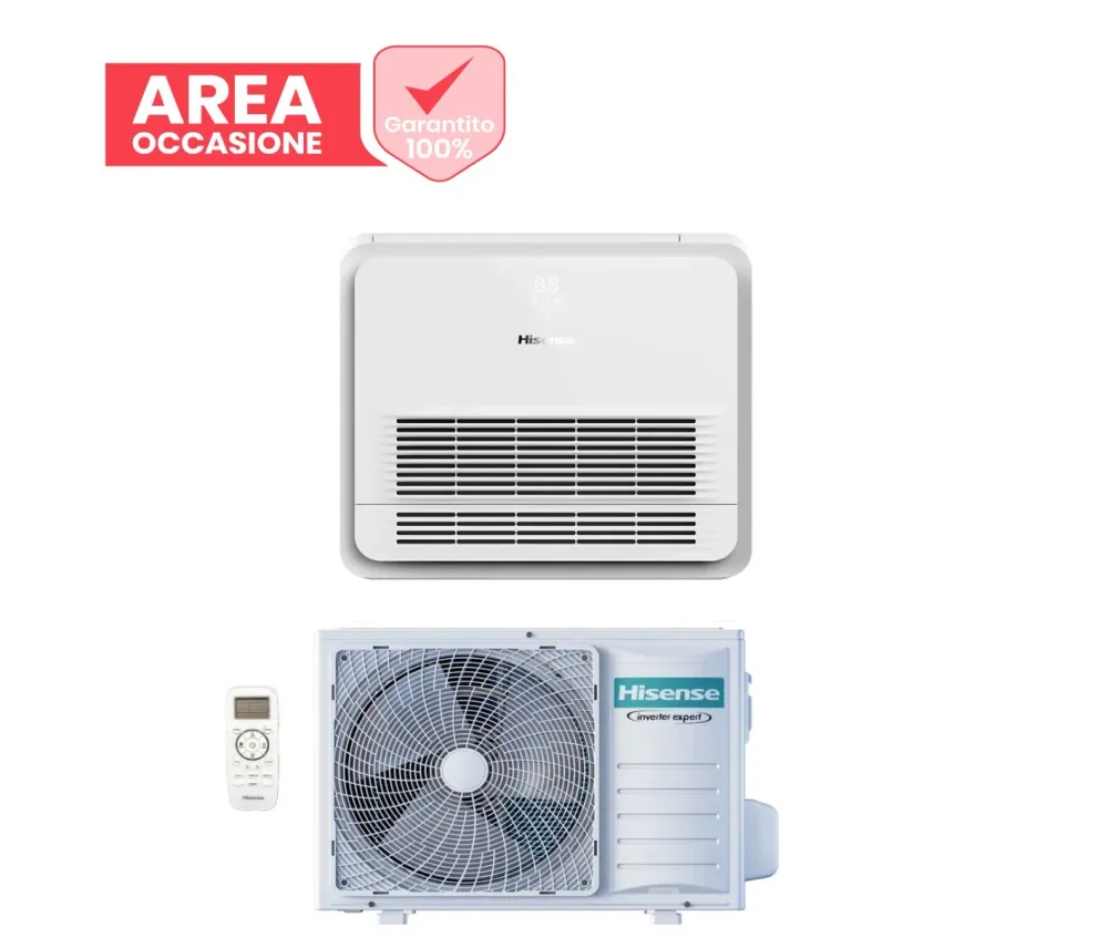 AREA OCCASIONE Climatizzatore Condizionatore Hisense Inverter Console serie TURBO 12000 Btu AKT35UR4RK8 + AUW35U4RS8 R-32...