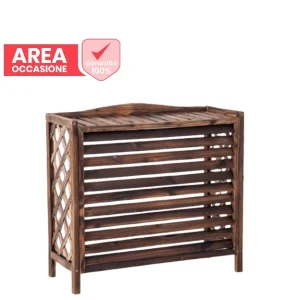 AREA OCCASIONI 2240 Copertura Copri Unità Esterna Condizionatore Legno Wood 103x52x90 per condizionatori Dual/Trial e 1800...